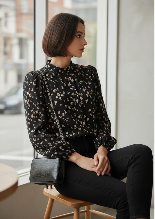 The Serengeti Chiffon Blouse