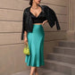 The Valencia Satin Fishtail Skirt