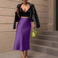 The Valencia Satin Fishtail Skirt