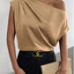 The Amélie Off-Shoulder Satin Top