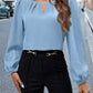 The Camille Pleated Satin Blouse from the Soft & Sophisticated at Lavishly Me