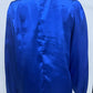 The Camille Pleated Satin Blouse