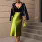 The Valencia Satin Fishtail Skirt
