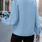 The Camille Pleated Satin Blouse