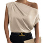The Amélie Off-Shoulder Satin Top