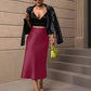 The Valencia Satin Fishtail Skirt
