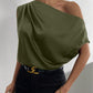 The Amélie Off-Shoulder Satin Top