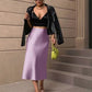 The Valencia Satin Fishtail Skirt