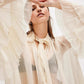 The Noelle Lace Bell-Sleeve Blouse