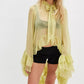 The Noelle Lace Bell-Sleeve Blouse
