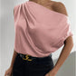 The Amélie Off-Shoulder Satin Top