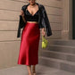 The Valencia Satin Fishtail Skirt