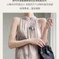 The Selene Silk Halter Dress