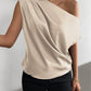 The Amélie Off-Shoulder Satin Top