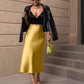 The Valencia Satin Fishtail Skirt