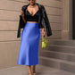 The Valencia Satin Fishtail Skirt