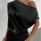 The Amélie Off-Shoulder Satin Top