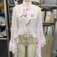 The Noelle Lace Bell-Sleeve Blouse