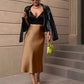 The Valencia Satin Fishtail Skirt