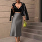The Valencia Satin Fishtail Skirt