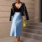 The Valencia Satin Fishtail Skirt