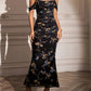 The Amara Ruched Corset Maxi Dress in Brown | Lavishly Me