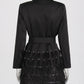 The Bianca Feather-Cuff Blazer Dress from the After Dark at Lavishly Me