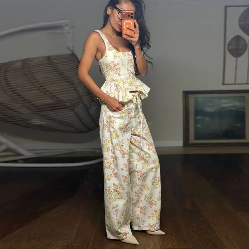 The Paloma Floral Pant Set
