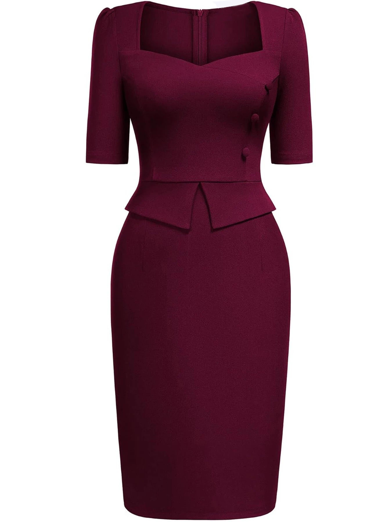 The Camille Peplum Pencil Dress from the Boss Energy at Lavishly Me