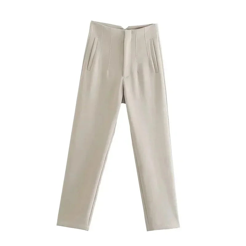 The Sutton High-Waist Cropped Trousers from the Boss Energy at Lavishly Me