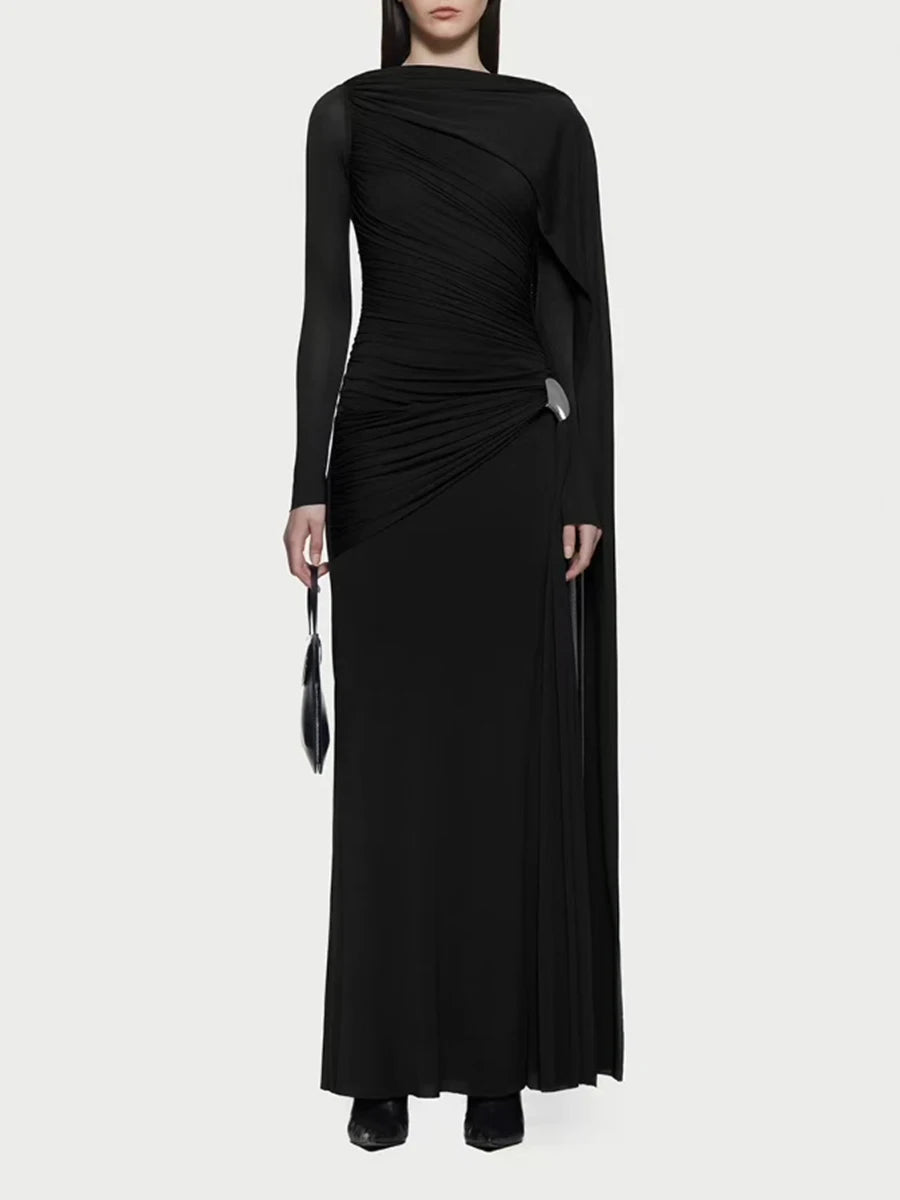 The Honor French Pleated Dress in BLUE | Lavishly Me