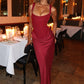 The Sienna Pleated Maxi Dress in short brown | Lavishly Me