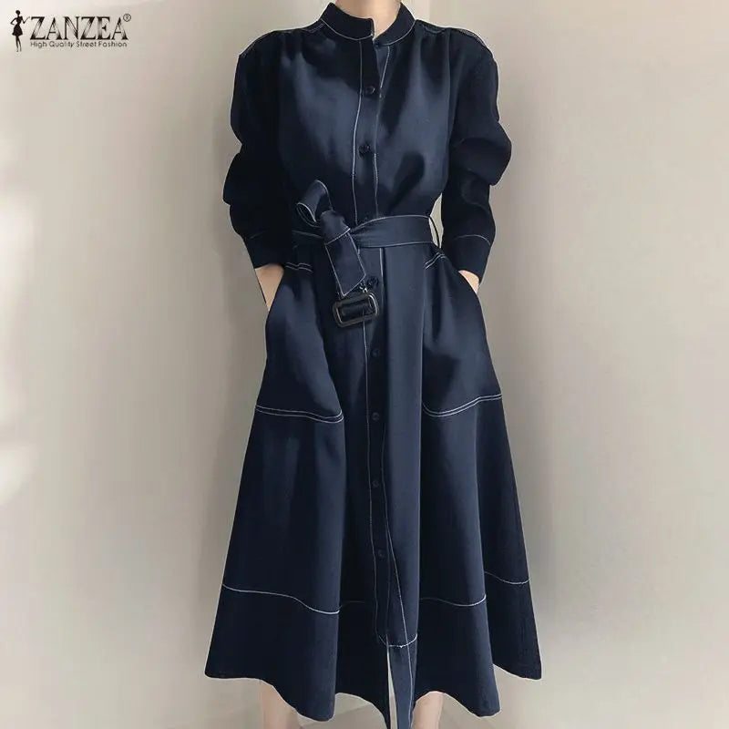 The Wren Belted Shirt Midi Dress in XXL | Lavishly Me