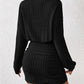 The Celeste Turtleneck Sheath Midi Dress