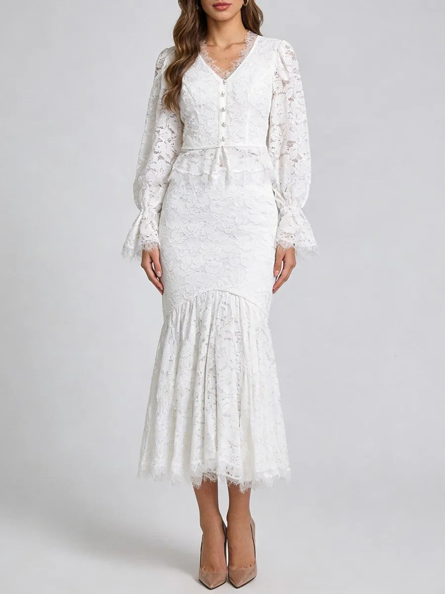 The Verona Sheer Lace Skirt Set from the After Dark at Lavishly Me
