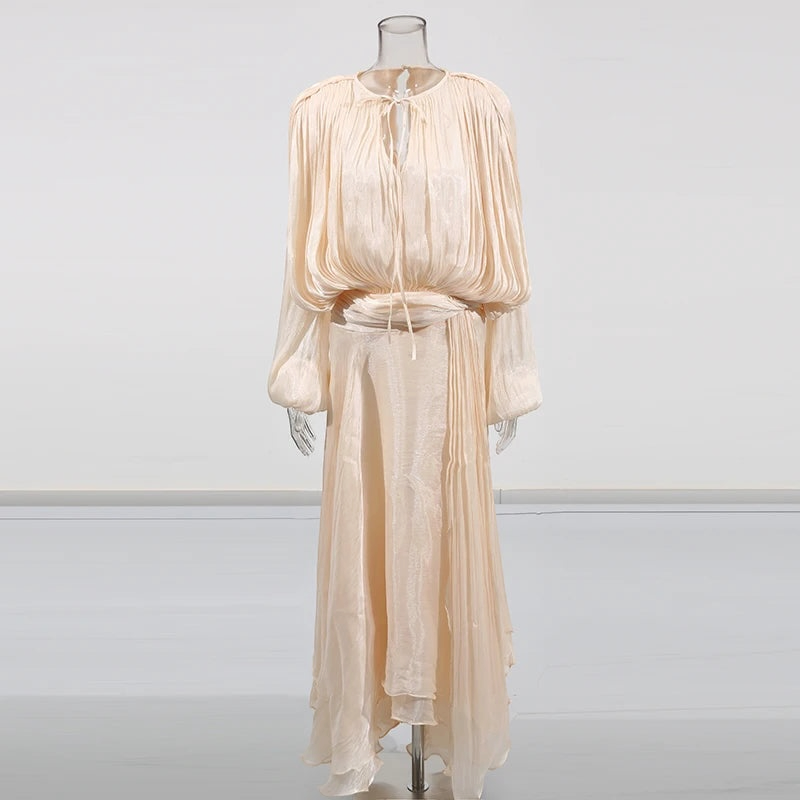 The Elara Folded Corset Dress