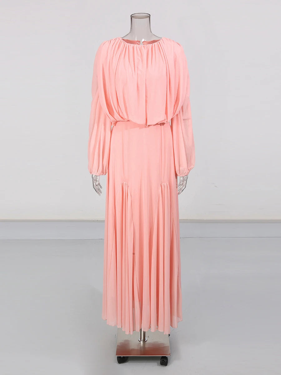 The Aurelia Draped Midi Dress from the Soft & Sophisticated at Lavishly Me