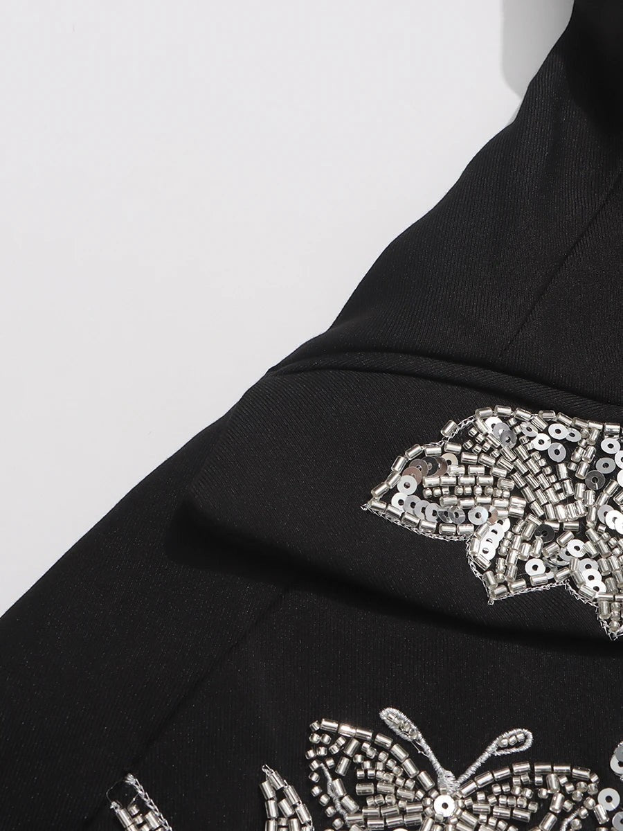 The Aurelia Beaded Longline Blazer