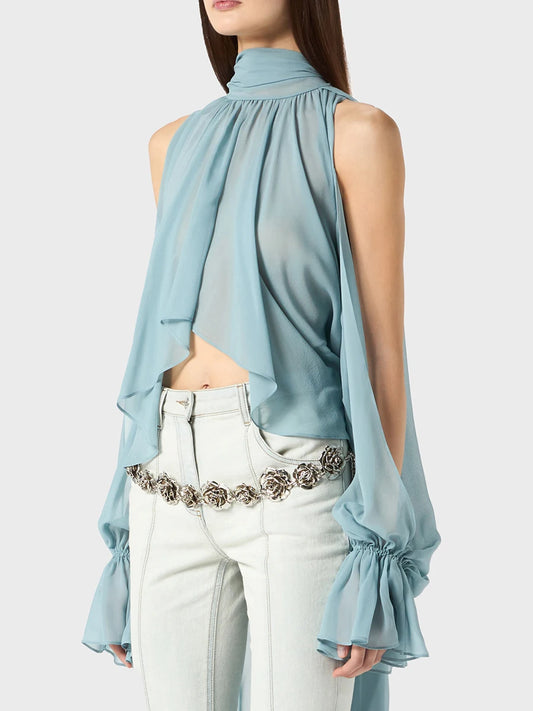 The Sable Minimalist Off-Shoulder Blouse from the Date Night Edit at Lavishly Me