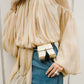 The Apricot Muse Ruched Blouse