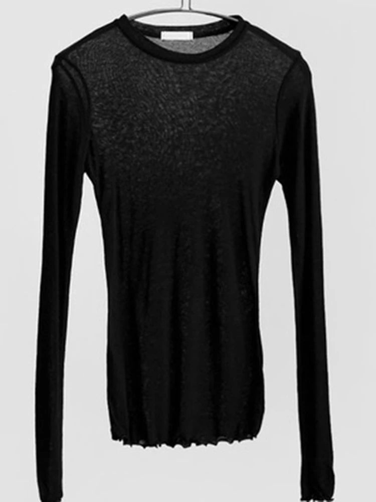 The Élan Sheer Long-Sleeve Tee from the After Dark at Lavishly Me