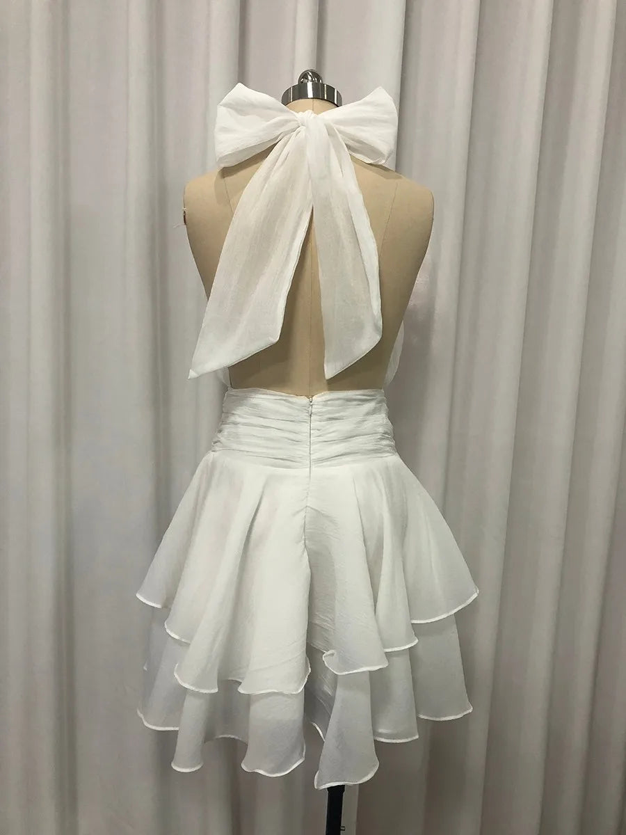 The Capri Backless Ruffle Dress from the Date Night Edit at Lavishly Me