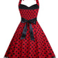 The Audrey Polka Dot Halter Dress from the Date Night Edit at Lavishly Me