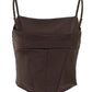 The Valencia Lace-Up Crop Top