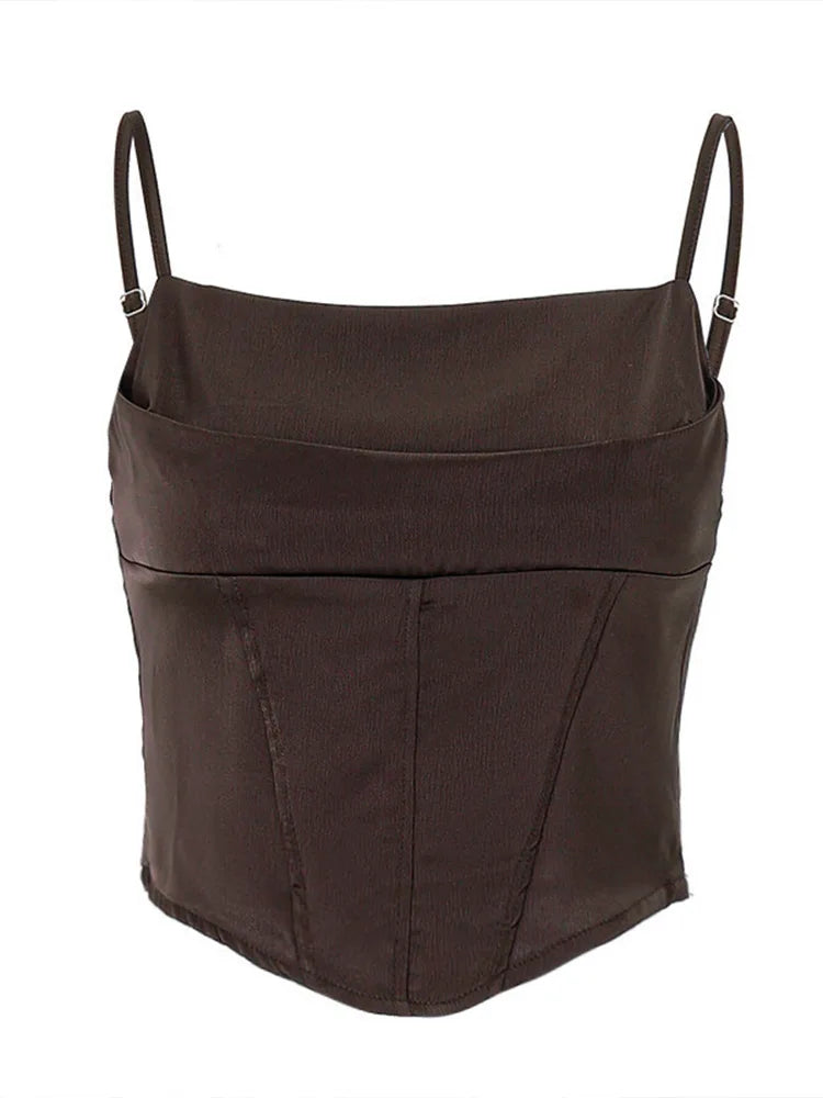 The Valencia Lace-Up Crop Top