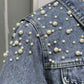 The Celeste Beaded Denim Jacket