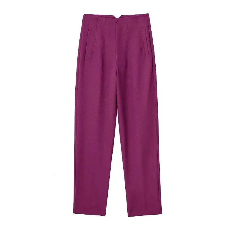 The Sutton High-Waist Cropped Trousers from the Boss Energy at Lavishly Me