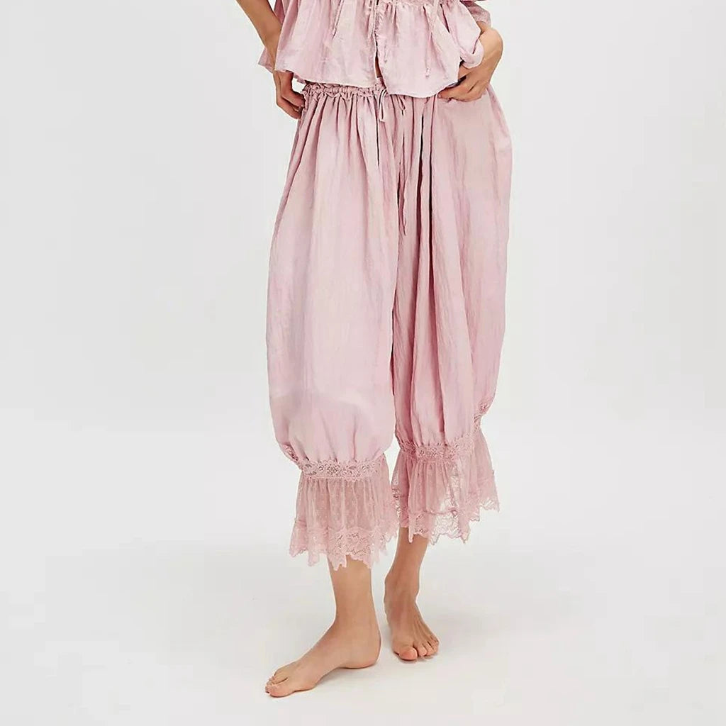 The Boheme Lace Lantern Pants