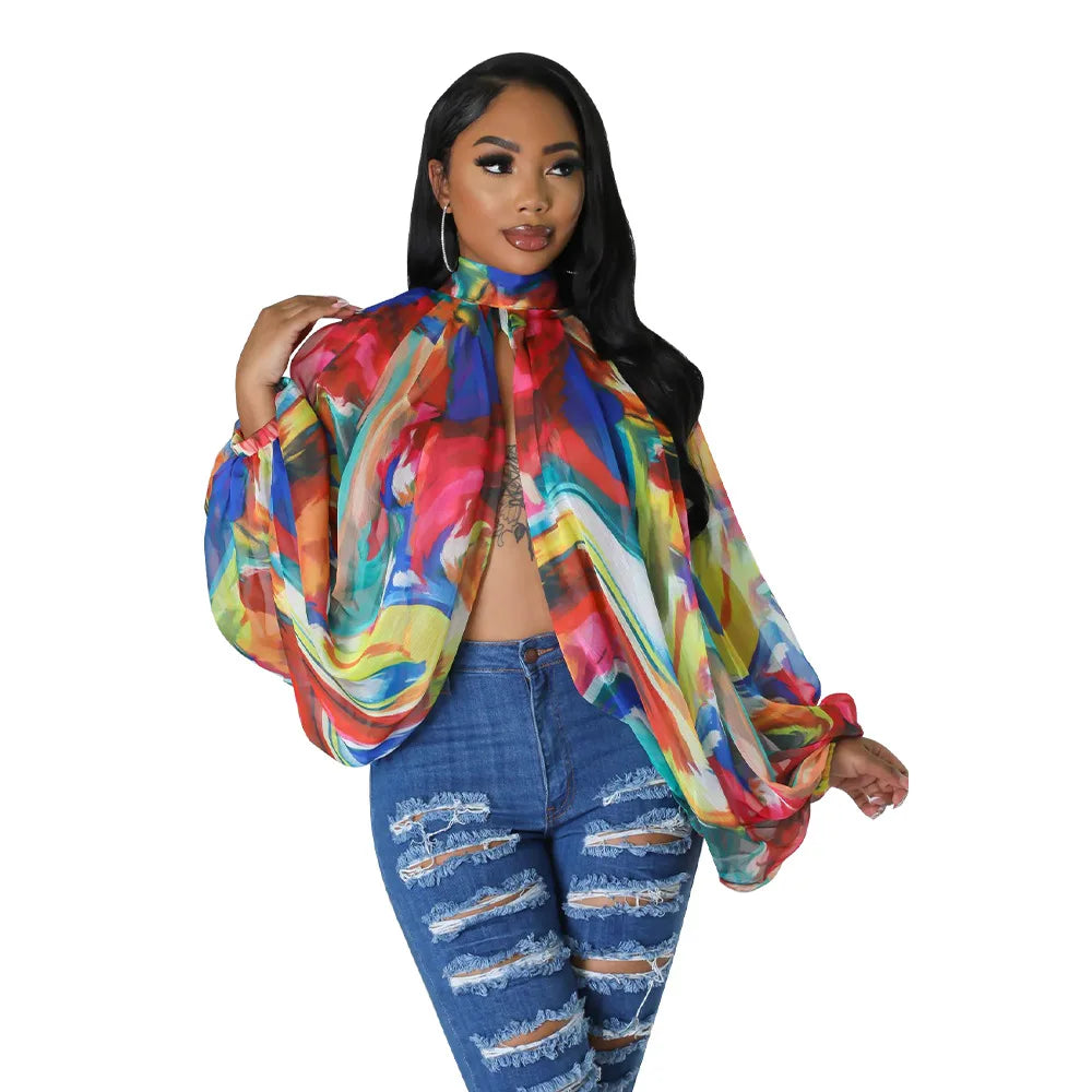 The Seraphina Sheer Tie Blouse in Women Blouses 14 | Lavishly Me