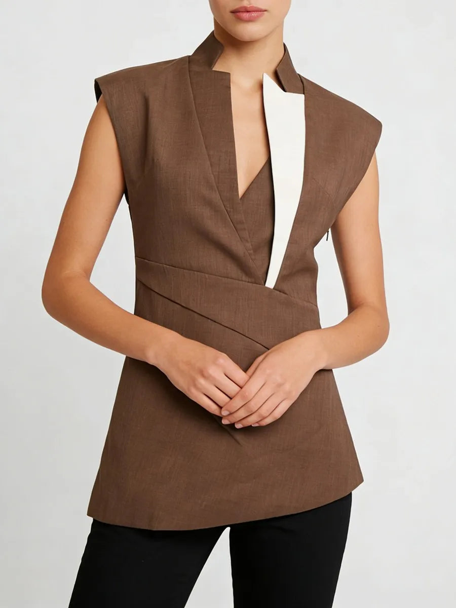 The Avant Colorblock Sculpted Vest from the Boss Energy at Lavishly Me